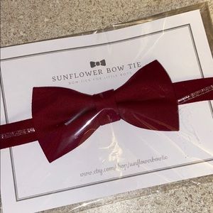 Burgundy Kids Bow tie